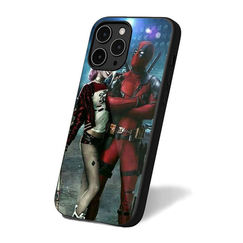 Deadpool Versus Harley Quinn Funny Movie Character iPhone 16 Case Cover