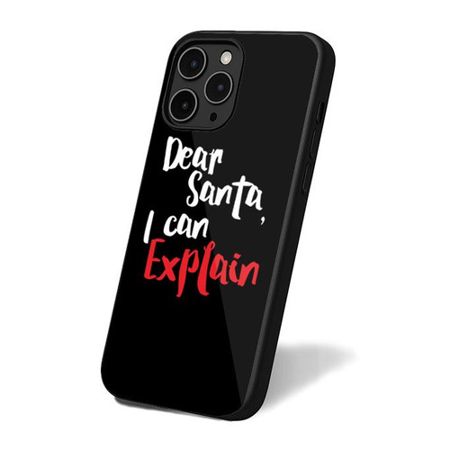 Dear Santa I Can Explain Christmas Holiday Funny Christmas Secret Santa Gift iPhone 16 Case Cover