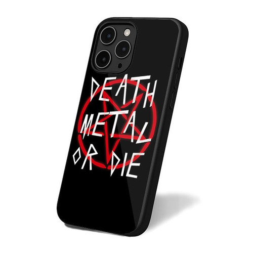 Death Metal Or Die iPhone 16 Case Cover