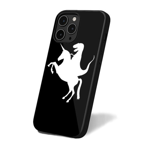 Dinosaur Riding A Unicorn Believe In Magic iPhone 16 Case Cover