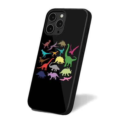 Dinosaur Silhouette Colour iPhone 16 Case Cover
