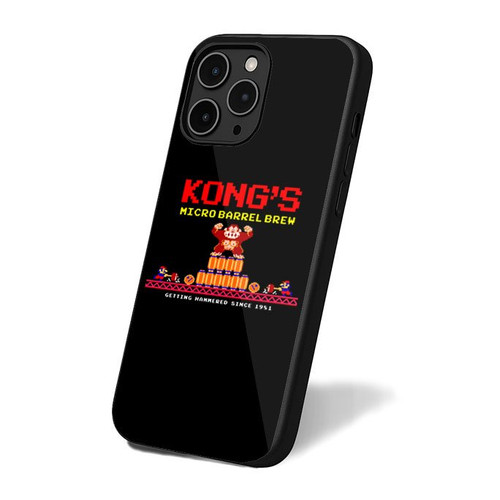 Donkey Kong's Micro Barrel Brew 8 Bit iPhone 16 Case Cover