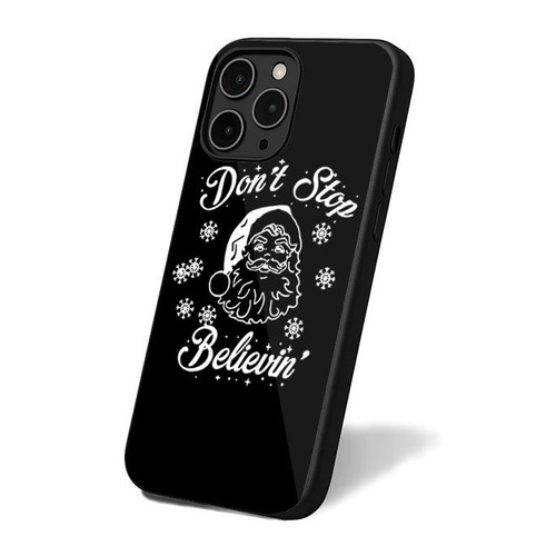 Don't Stop Believin' Santa Christmas iPhone 16 Case Cover