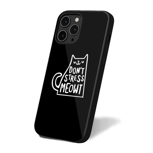 Don't Stress Meowt Happy Cute Cat iPhone 16 Case Cover