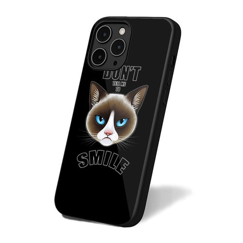 Don't Tell Me To Smile Grumpy Cat iPhone 16 Case Cover