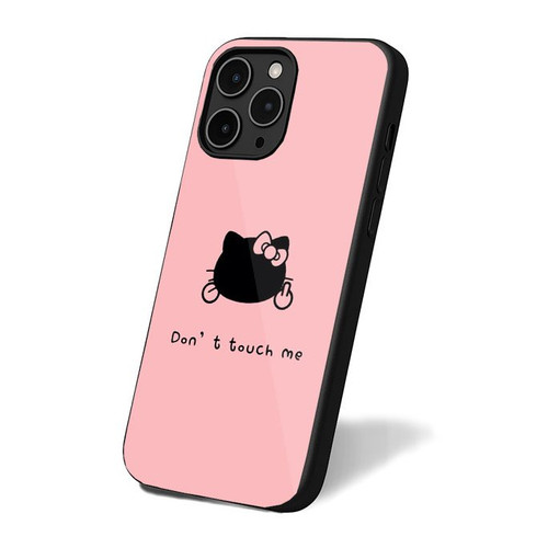 Dont Touch Me Hello Kitty Pink iPhone 16 Case Cover