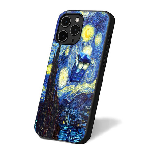 Dr Who Meets Starry Night iPhone 16 Case Cover