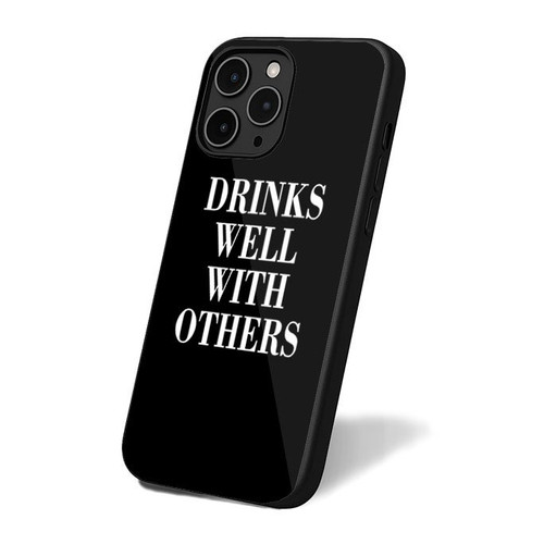 Drinks Well With Others Christmas New Years Gift Ideas Moms Champagne Brunch Berr Drinks Vodka iPhone 16 Case Cover