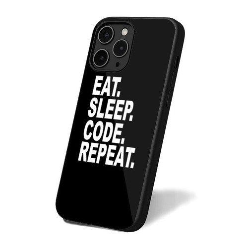 Eat Sleep Code Repeat Computer Programmer iPhone 16 Case Cover
