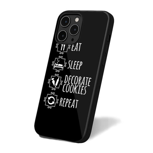 Eat Sleep Decorate Cookies Repeat iPhone 16 Case Cover