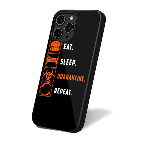 Eat, Sleep Quarantine Repeat iPhone 16 Case Cover