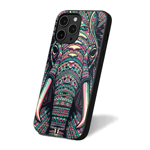 Elephant Aztec Animal Faces 2 Hard Back iPhone 16 Case Cover