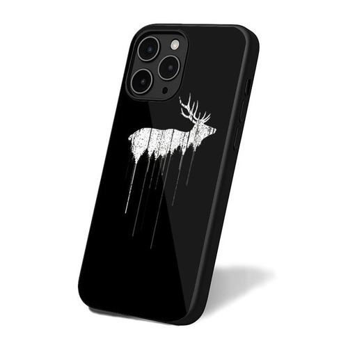 Elk Above Mountain Tree Line iPhone 16 Case Cover