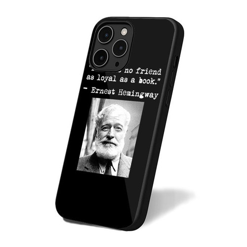 Ernest Hemingway Black And White Photo & Quote iPhone 16 Case Cover