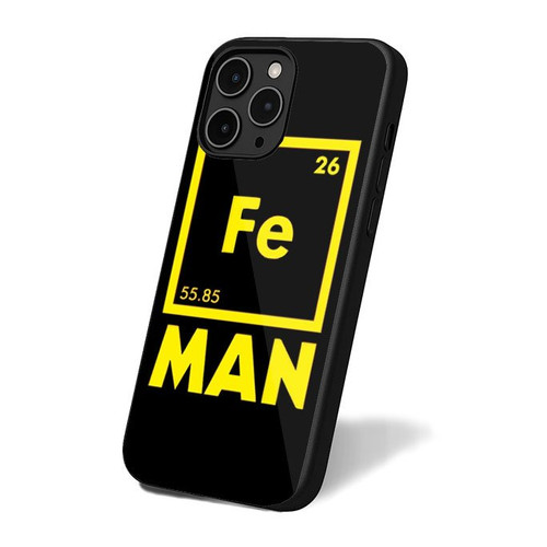 Fe Man Chemical Element For Iron Man iPhone 16 Case Cover