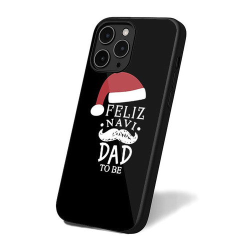 Feliz Navi Dad To Be Christmas Santa Mustache iPhone 16 Case Cover