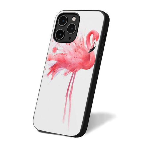 Flamingo Watercolor Art iPhone 16 Case Cover
