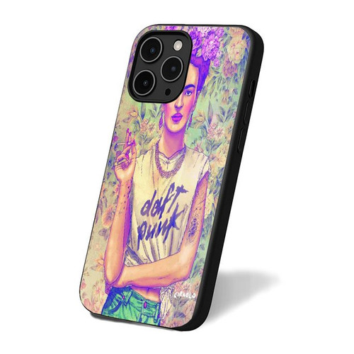 Frida Kahlo Daft Punk Fans Art iPhone 16 Case Cover