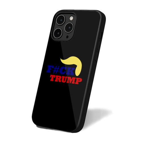 Fuck Trump F#Ck Trump With Hair Trump Anti Donald Trump Fuck Donald Trump iPhone 16 Case Cover