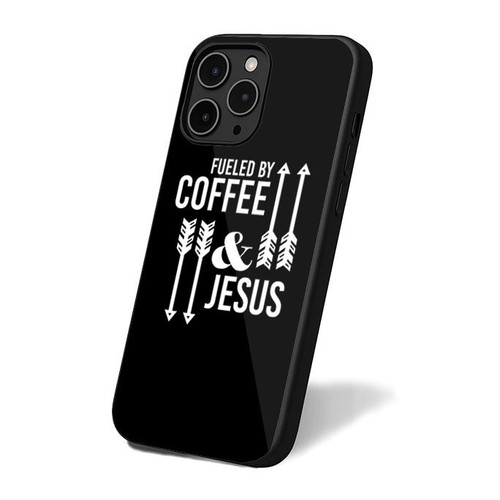 Fueled By Coffee And Jesus With Arrows iPhone 16 Case Cover