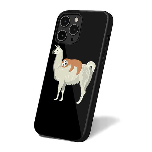 Funny Sloth Sleeping On Llama iPhone 16 Case Cover Funny Sloth Sleeping On Llama iPhone 16 Case Cover
