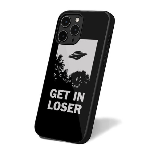 Get In Loser Funny Alien Ufo iPhone 16 Case Cover