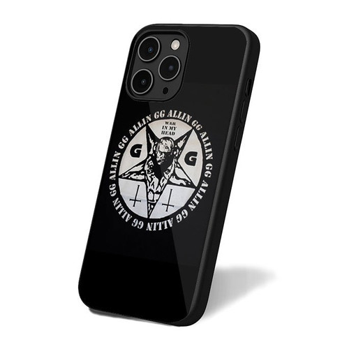 Gg Allin Black Hardcore Punk Rock Antiseen Jabbers iPhone 16 Case Cover