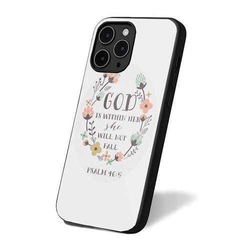 God Is Within Her She Will Not Fall Bible Verse Quote iPhone 16 Case Cover