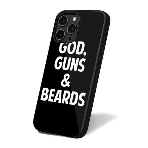 God, Guns And Beards iPhone 16 Case Cover