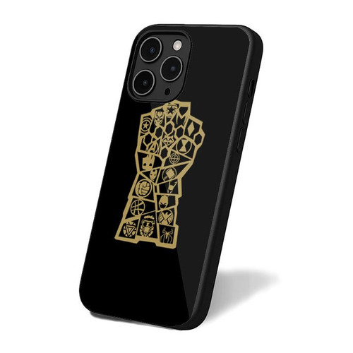 Gold Avengers Infinity War Infinity Gauntlet Marvel Art Retro Vintage iPhone 16 Case Cover