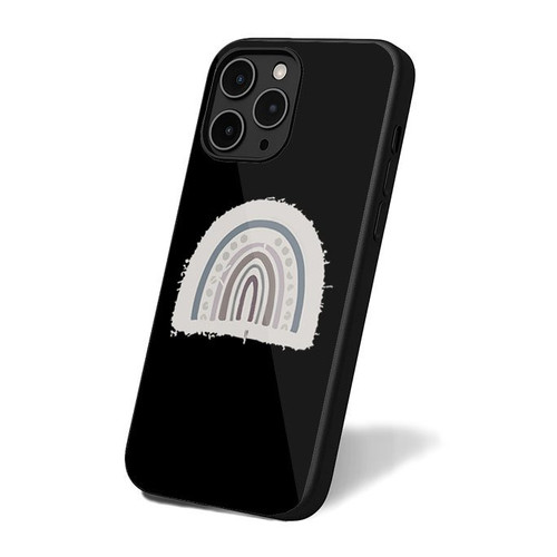 Gray Rainbow iPhone 16 Case Cover
