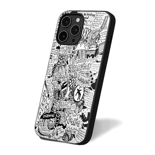 Green Day Rock Band Collage Art iPhone 16 Case Cover