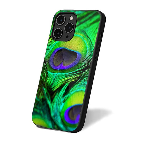 Green Peacock Feather Wallpaper iPhone 16 Case Cover