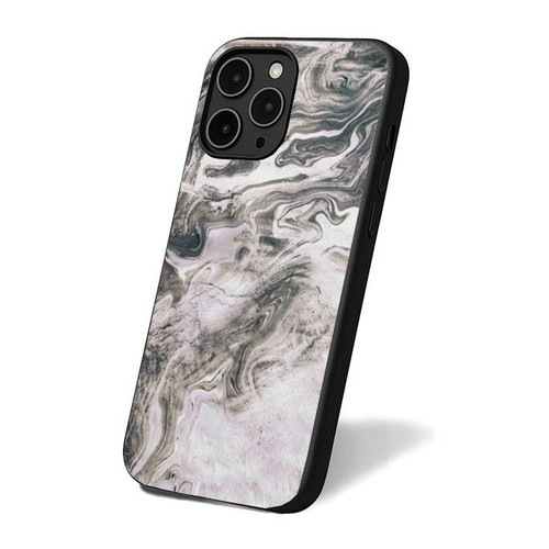 Grey Marble Stone Pattern iPhone 16 Case Cover