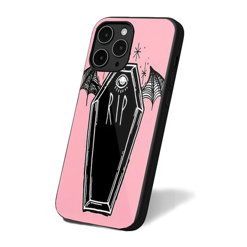 Halloween Coffin With Bat Wings iPhone 16 Case Cover