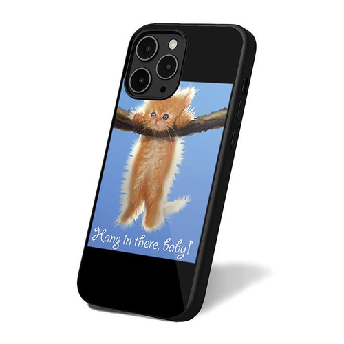 Hang In There Cat Baby iPhone 16 Case Cover