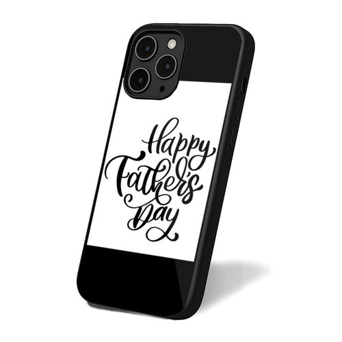 Happy Fathers Day Phrase Hand Drawn Lettering iPhone 16 Case Cover