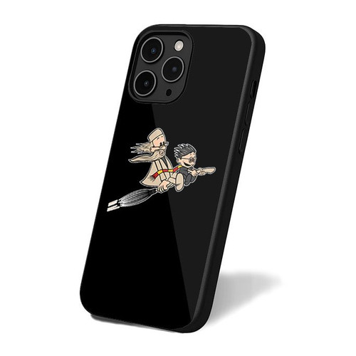 Harry Potter And Proffessor Dumbledor Calvin And Hobbes iPhone 16 Case Cover
