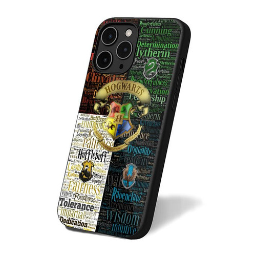 Harry Potter Hogwarts Houses Art Simple iPhone 16 Case Cover