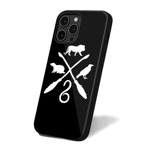 Harry Potter Hogwarts Houses Vintage Simple Art iPhone 16 Case Cover