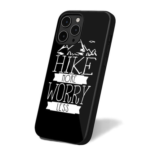 Hike More Worry Less Retro Vintage Art iPhone 16 Case Cover