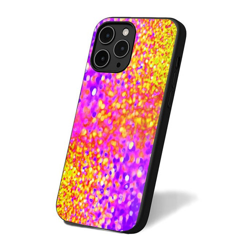 Holographic Glitter Red Print iPhone 16 Case Cover