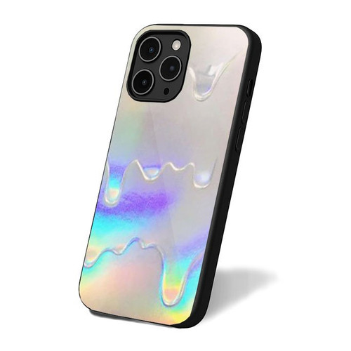 Holographic Slime Screen Print 1 iPhone 16 Case Cover