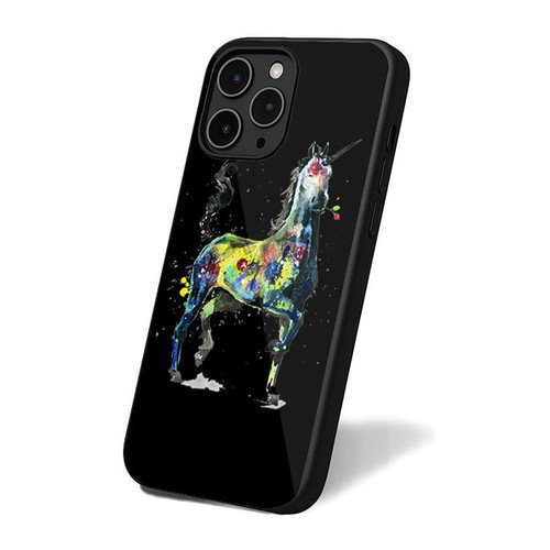 Horse Einhorn Psychedelic Abstract iPhone 16 Case Cover