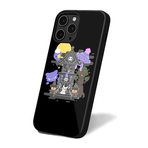 House Of Ghost Pokemon Trevenant Pumpkaboo Chandelure Litwick Mimikyu iPhone 16 Case Cover