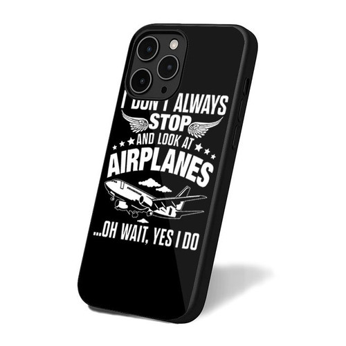 I Don't Always Stop And Look At Airplanes Simple Retro Vintage Art iPhone 16 Case Cover