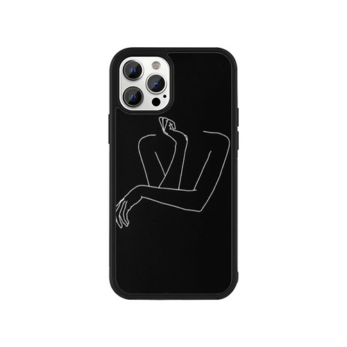 Gentle Female Hands Body Outline iPhone 13 / 13 Mini / 13 Pro / 13 Pro Max Case Cover