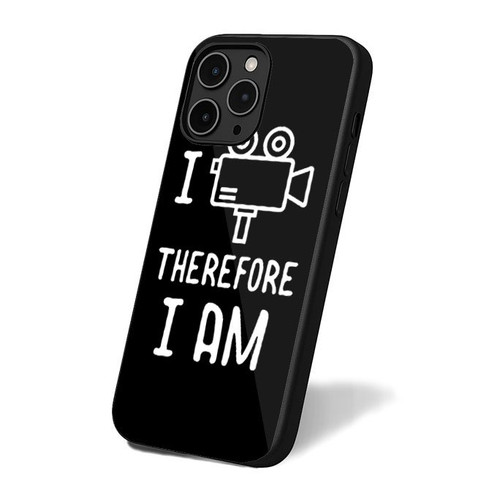 I Film Therefore I Am Funny Existential iPhone 16 Case Cover
