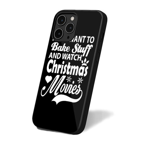 I Just Want To Bake Stuff And Watch Christmas Movies Retro Simple Classic iPhone 16 Case Cover