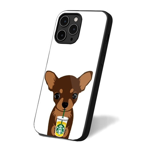 I Love Starbucks Chihuahua 1 iPhone 16 Case Cover